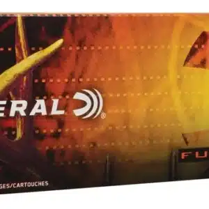 A box of Federal Fusion 6.5 PRC 140 grain centerfire rifle cartridges with 20 rounds included.