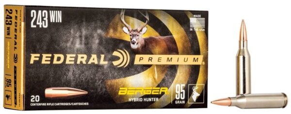 FEDERAL PREMIUM 243 WIN 95GR BERGER HYBRID