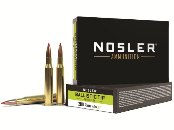 NOSLER BTA-280 REM 140G BT SP (20CT)