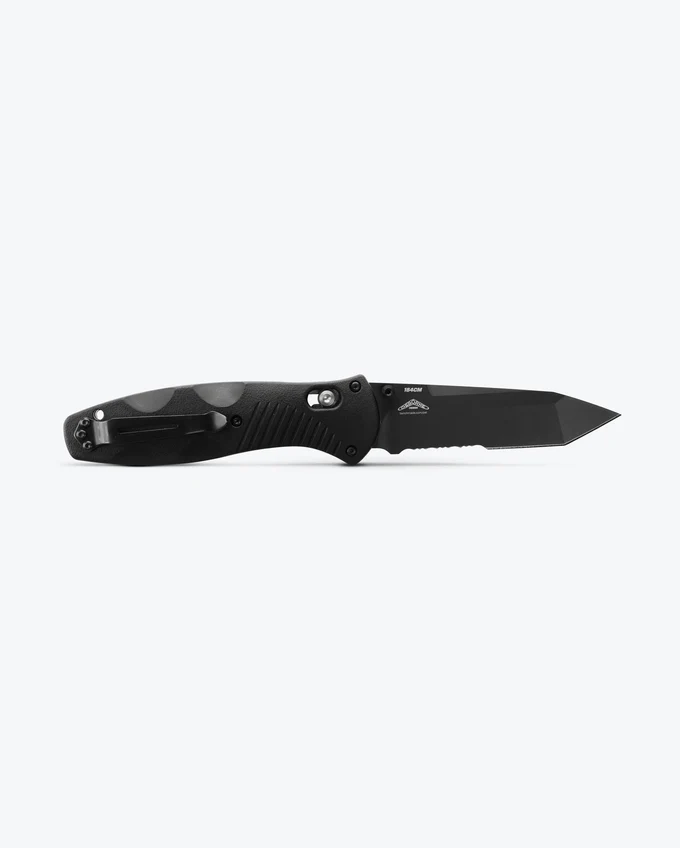 BENCHMADE BARRAGE TANTO BLACK BLADE SERRATED - Image 2