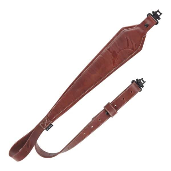 LEATHER SLING DEER DEBOSS-BROWN