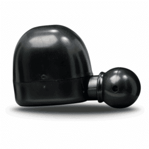 HUNTERS SPECIALTIES ESTRUS SQUEEZE ME ELK COW CALL - Black plastic air bulb with a domed top and a smaller bulb at the end, casting a soft shadow.