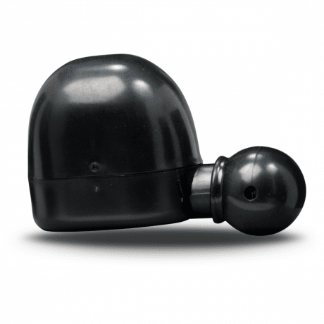 HUNTERS SPECIALTIES ESTRUS SQUEEZE ME ELK COW CALL - Black plastic air bulb with a domed top and a smaller bulb at the end, casting a soft shadow.