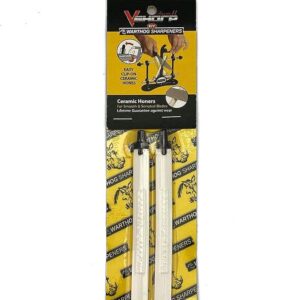WARTHOG CERAMIC HONE SET FOR C2 & A4 - Two Warthog knife sharpeners in packaging, featuring ceramic hones for smooth and serrated blades. Easy clip-on design.