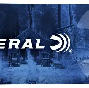 A boxed pack of Federal .300 WSM ammunition, featuring "Power-Shok" branding and labeled as 180 grain, set against a forest background.
