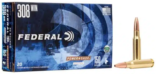 FEDERAL Power-Shok Copper Rifle 308 Win 150 Grain