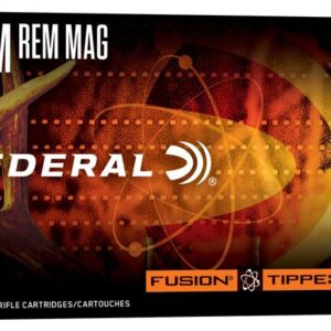 FEDERAL TIPPED FUSION RIFFLE 7MM REM MAG 175 GRAIN - Box of Federal 7mm Rem Mag 175 grain Fusion Tipped centerfire rifle cartridges, 20 rounds, made in USA.