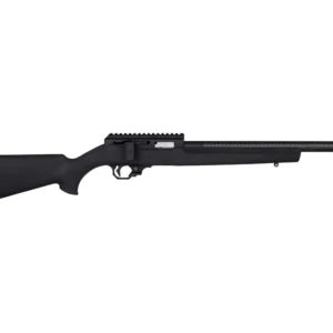 Volquartsen Summit Superlite Rifle chambered in .17 HMR with a black synthetic stock and carbon fiber barrel, featuring a precision bolt-action design for lightweight and accurate shooting