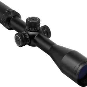 ZEROTECH VENGEANCE 4-20X50 PHR II, a sleek black rifle scope featuring adjustable knobs for magnification and focus, designed for precision aiming and durability.