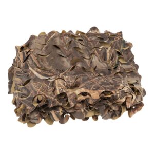 ALLEN COMPANY DIE-CUT CAMO - 9.8FT X 58IN - REALTREE MAX7 & TAN - Rolled camouflage netting with a textured design, featuring earth tones and leaf patterns for hunting or wildlife concealment.