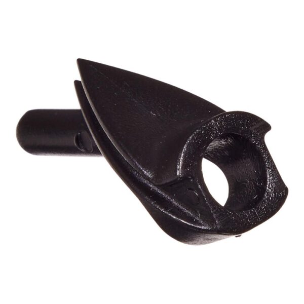 TITAN AUTOMATIC STRING PEEP SIGHT - Close-up of a black metal string peep sight attachment.