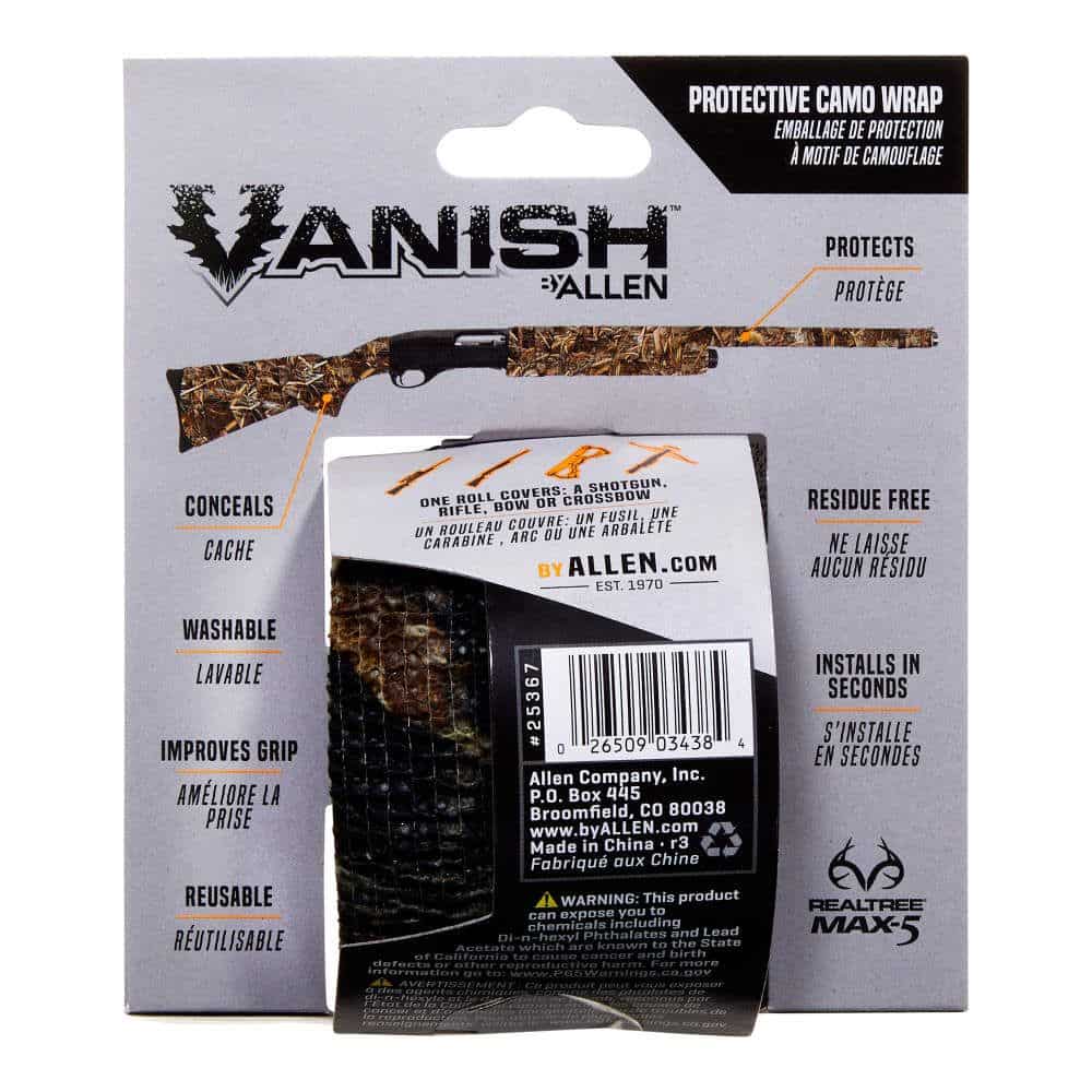 VANISH PROTECTIVE CAMO WRAP - 15FT ROLL - REALTREE MAX5 - Image 5