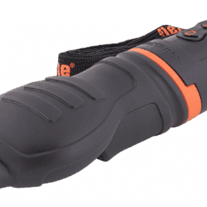 FLEXTONE WTF GRUNT'R DEER CALL - Black and orange electronic deer call with a lanyard, featuring a curved shape, finger grips, and control buttons.