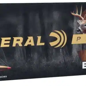 FEDERAL ELD-X 6.5 PRC 143 GRAIN - A box of Federal Premium 6.5 PRC ELD-X 143 grain centerfire rifle cartridges with deer image, 20 rounds.