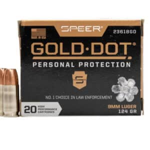 9mm luger 147gr GDHP Speer Gold Dot