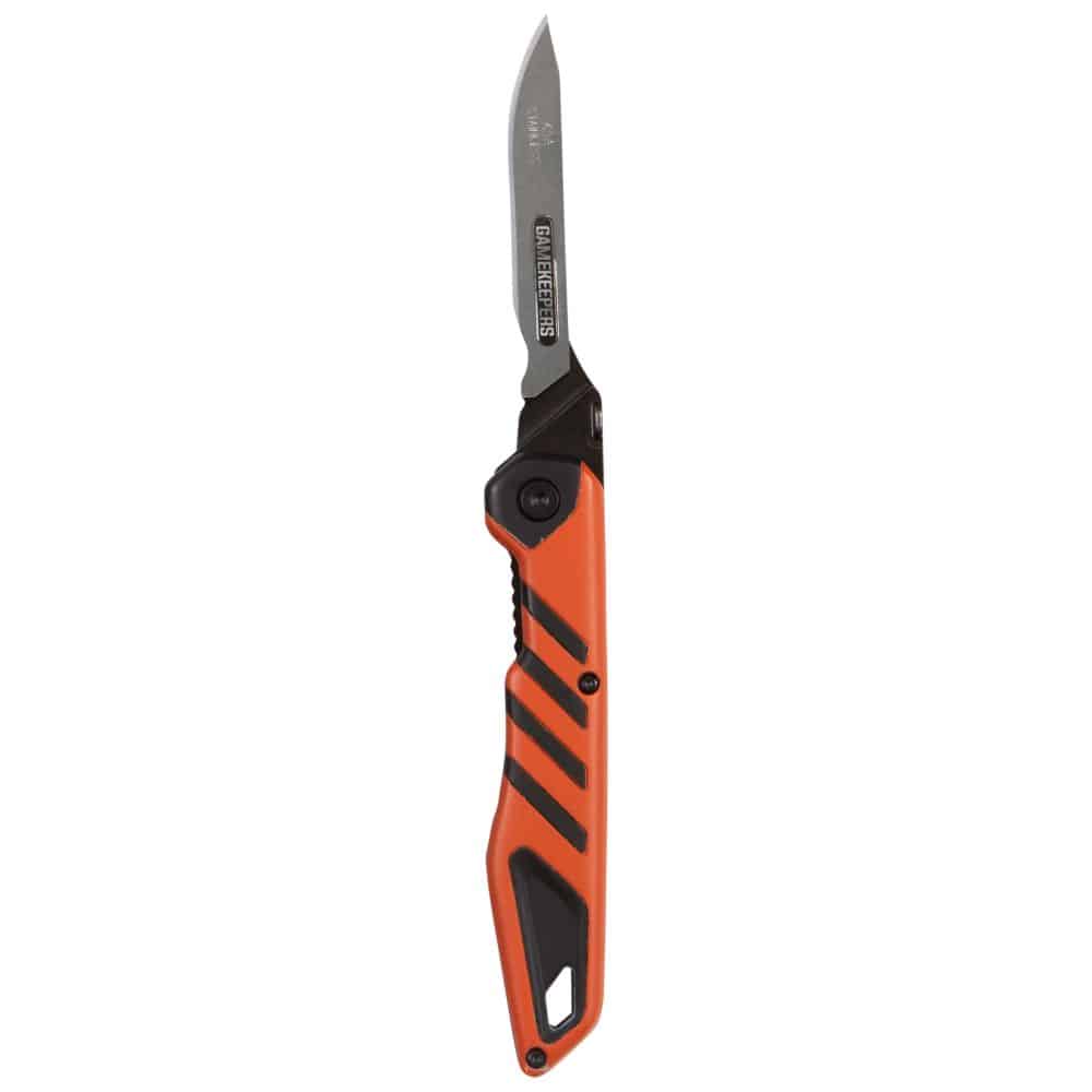 Allen Mossy Oak Gamekeeper Switchback Replaceable Blade Knife - Orange/Black