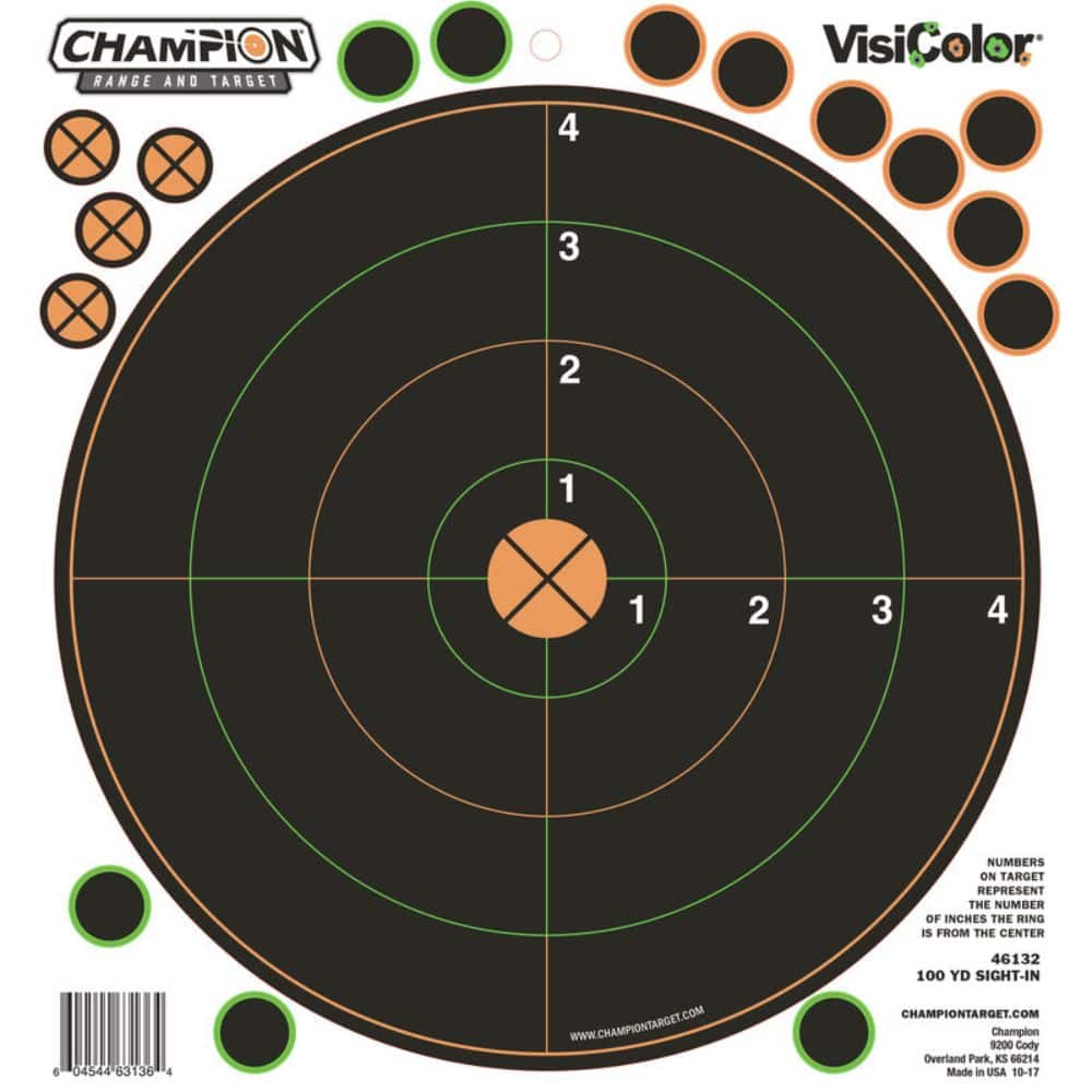 Champion Adhesive VisiColor Targets - 100 Yard Sight-in