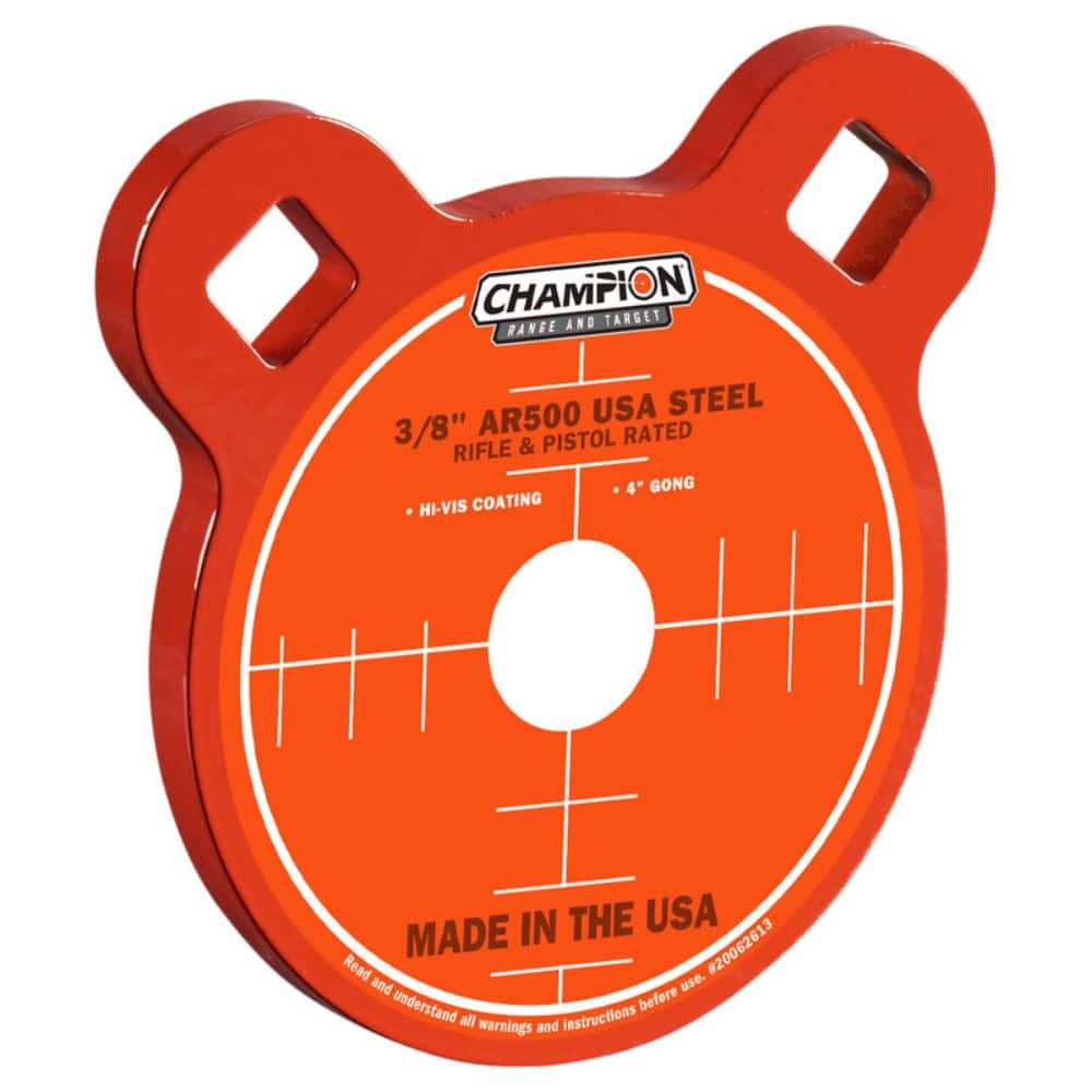 Champion Center Mass AR500 Steel Targets Gong
