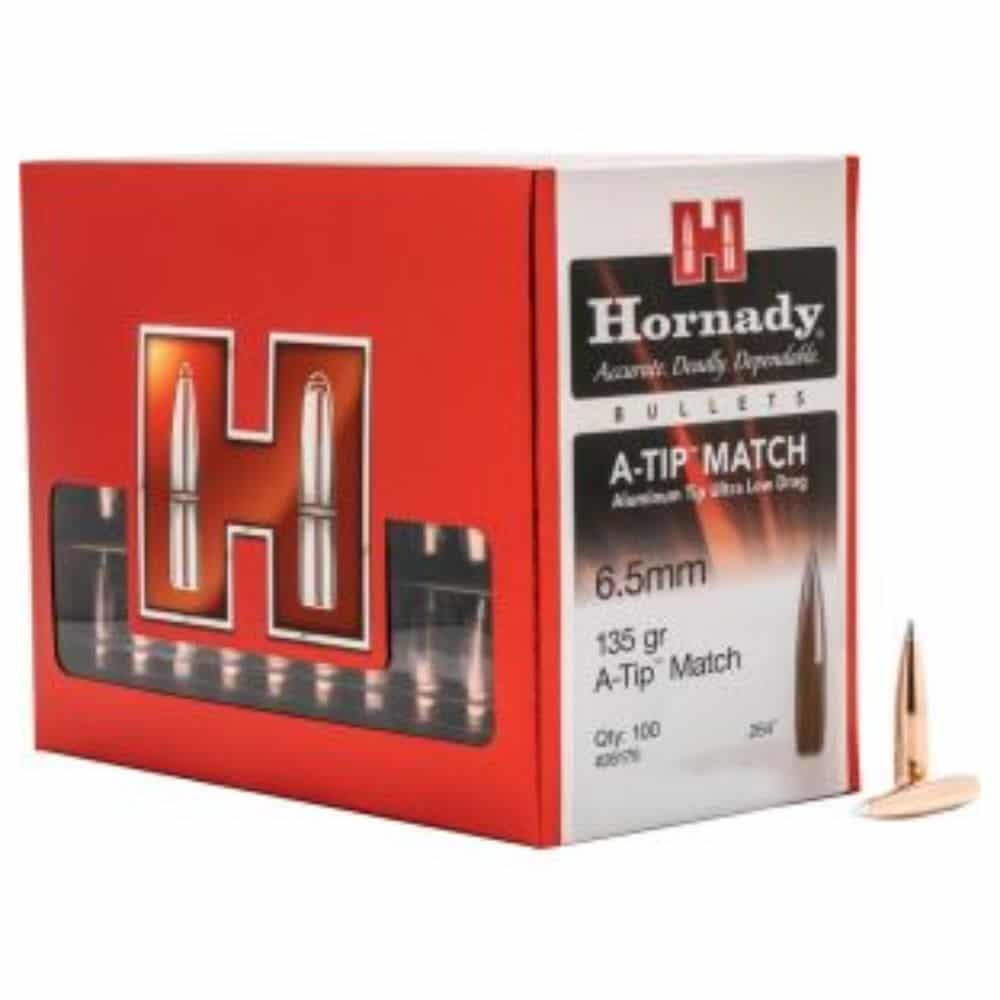 Hornady A-TIP Match Rifle Bullet - 6.5mm .264 / 135 Grain