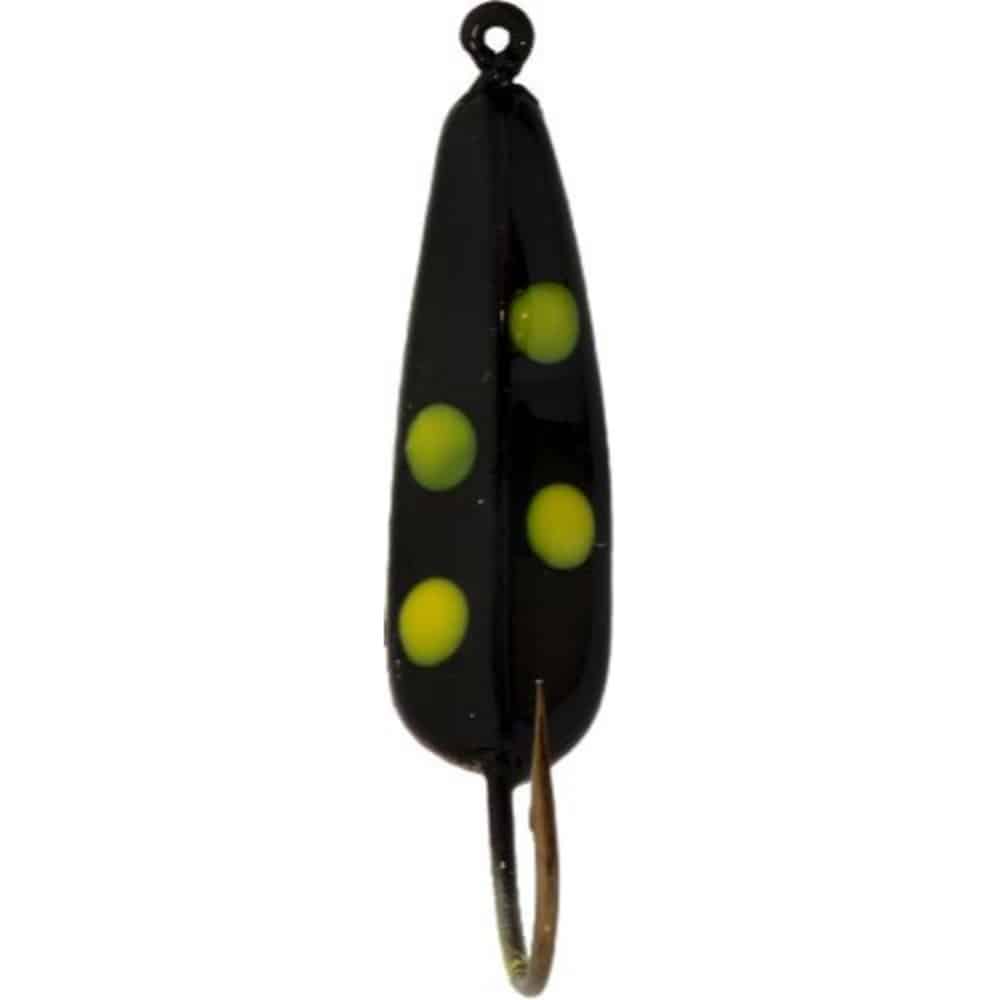 HT Jig A Whopper Hawger 2000 1/8 oz - 4 Dot Black with Chartreuse