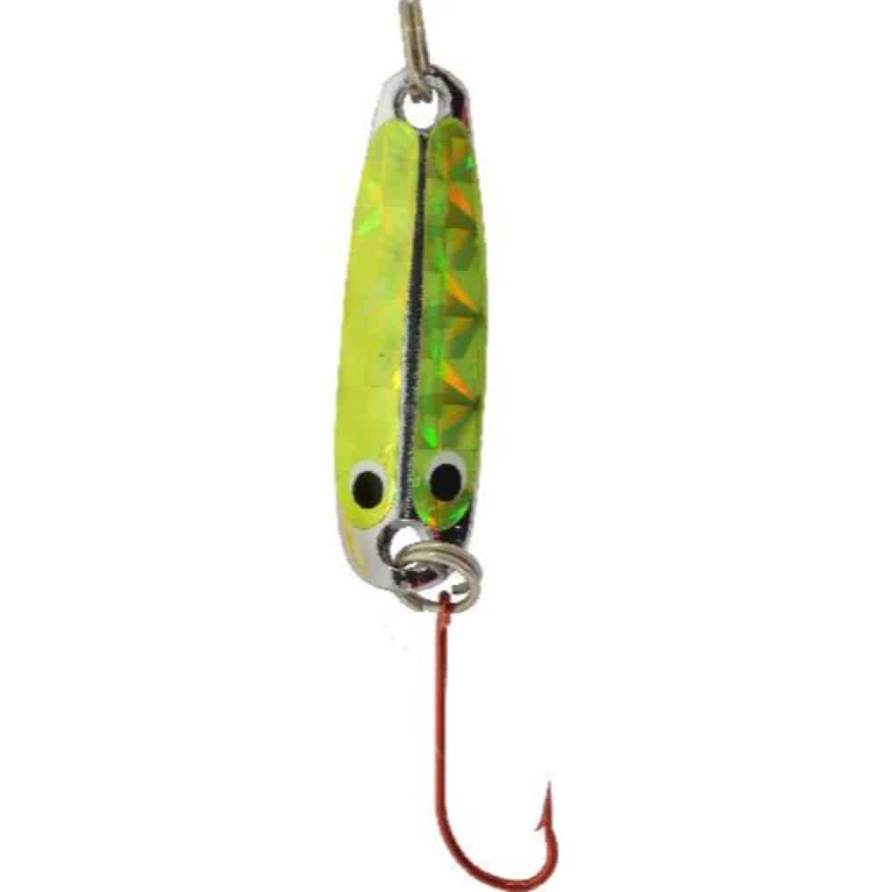 HT Jig A Whopper Hawger Spoon Silver - Chartreuse Prism and Silver