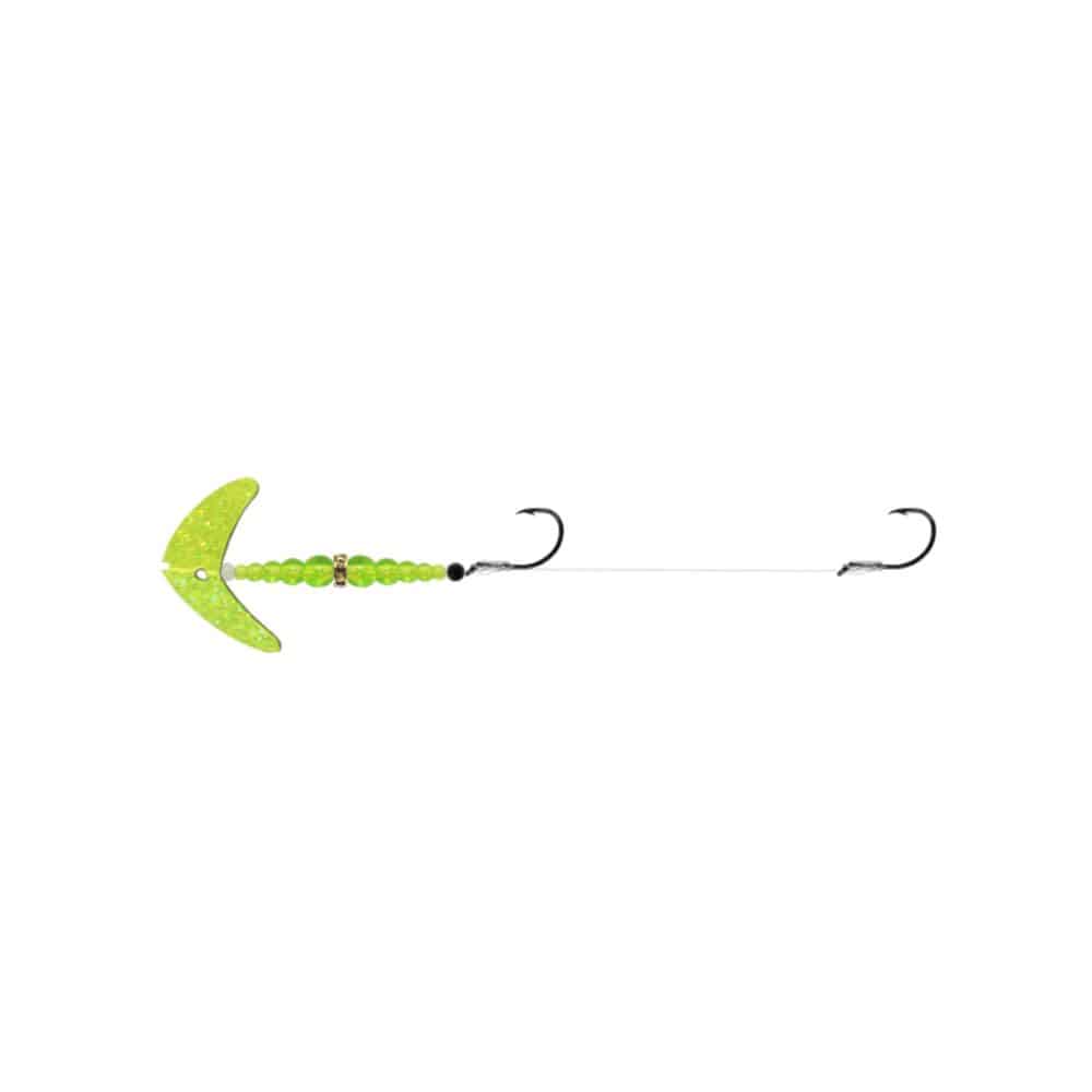 Mack's Lure Double Whammy Walleye Series 4 - Chartreuse Sparkle