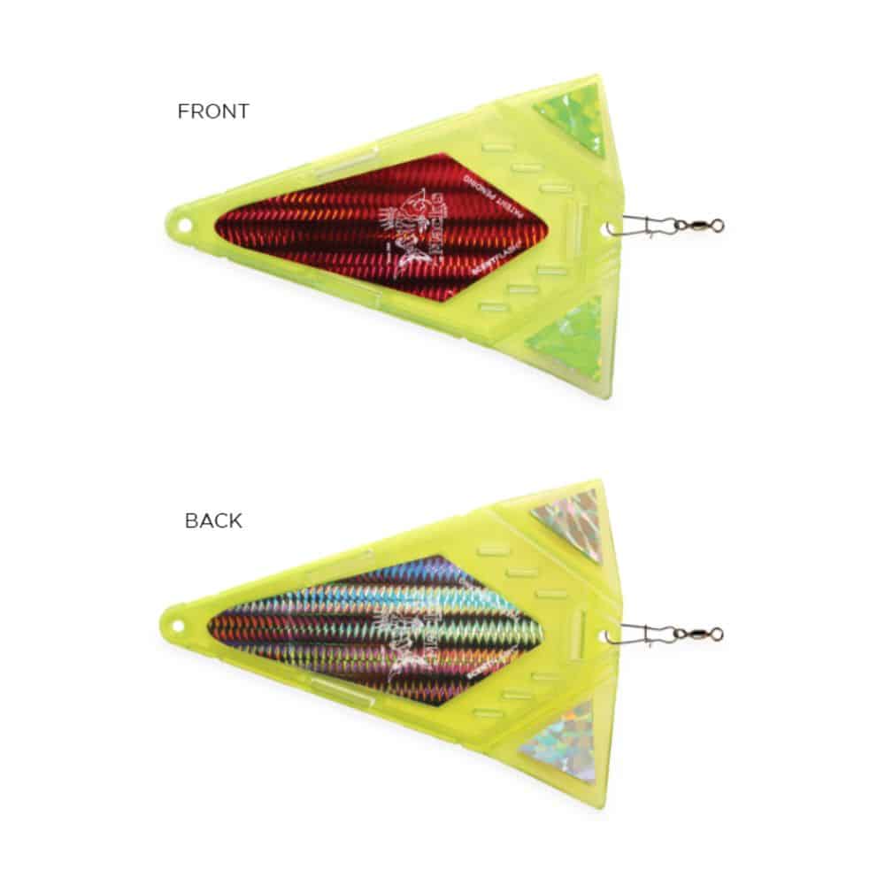 Mack's Lure ScentFlash UV Triangle Flasher - Chartreuse