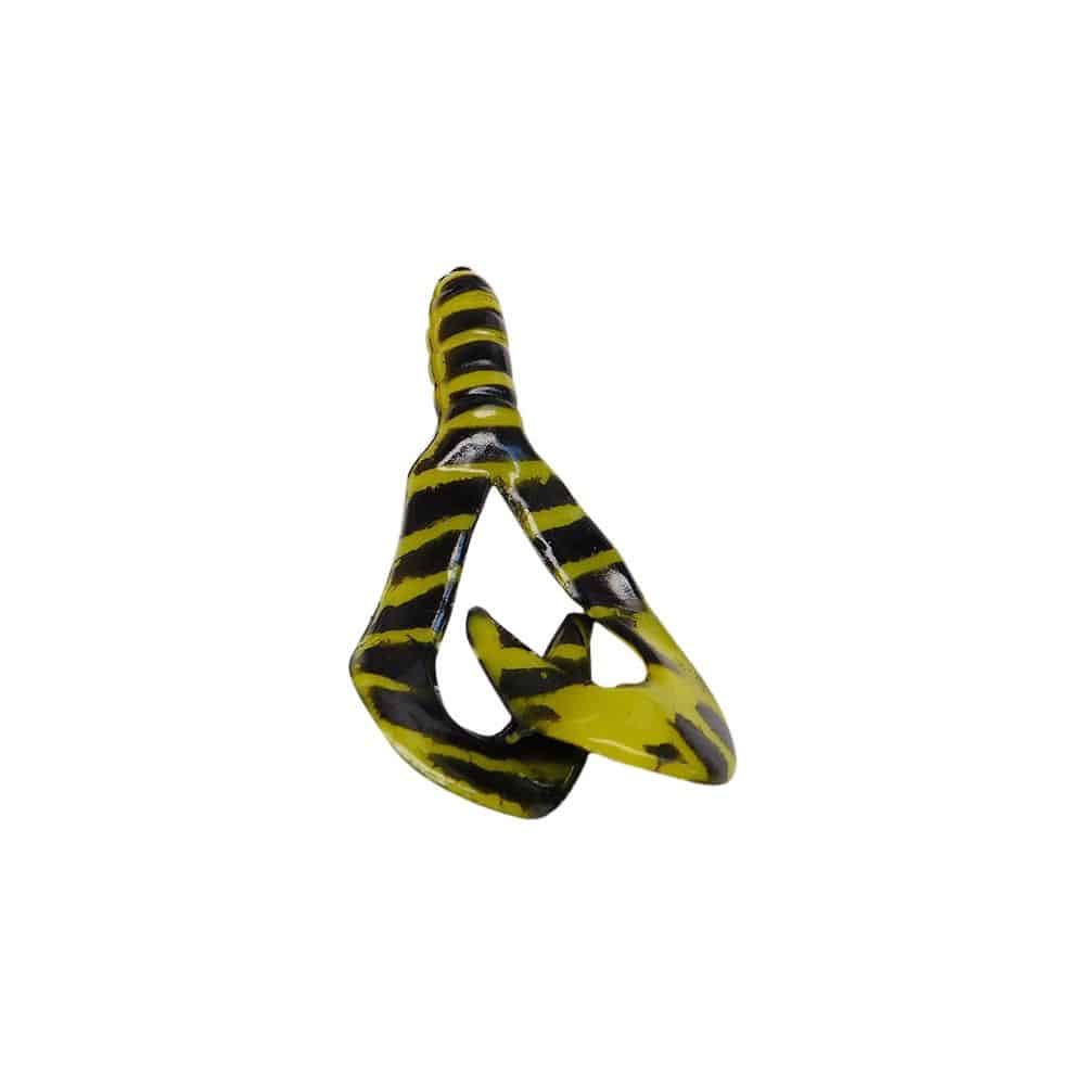 MFS Baits 4" Double Tails - Yellow & Black