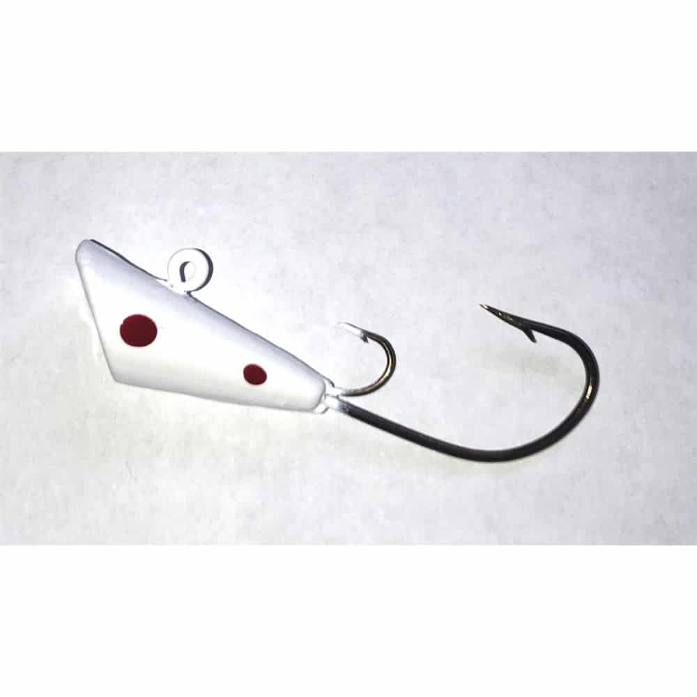 MFS Baits Double Hookers White Head/Red Eyes - 1/2 oz