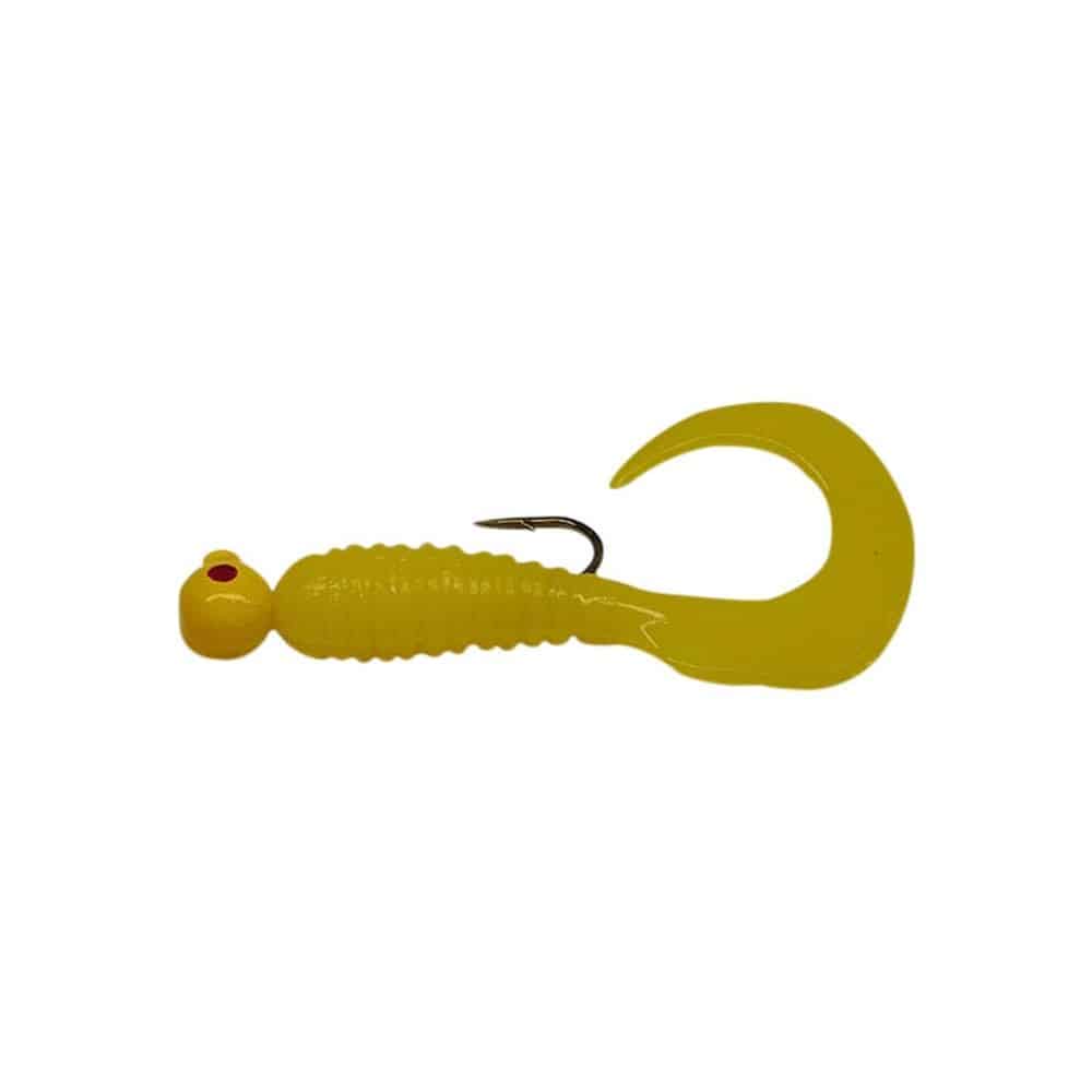 MFS Baits Yellow Single Tail/Yellow Head/Red Eye - 1/4 oz