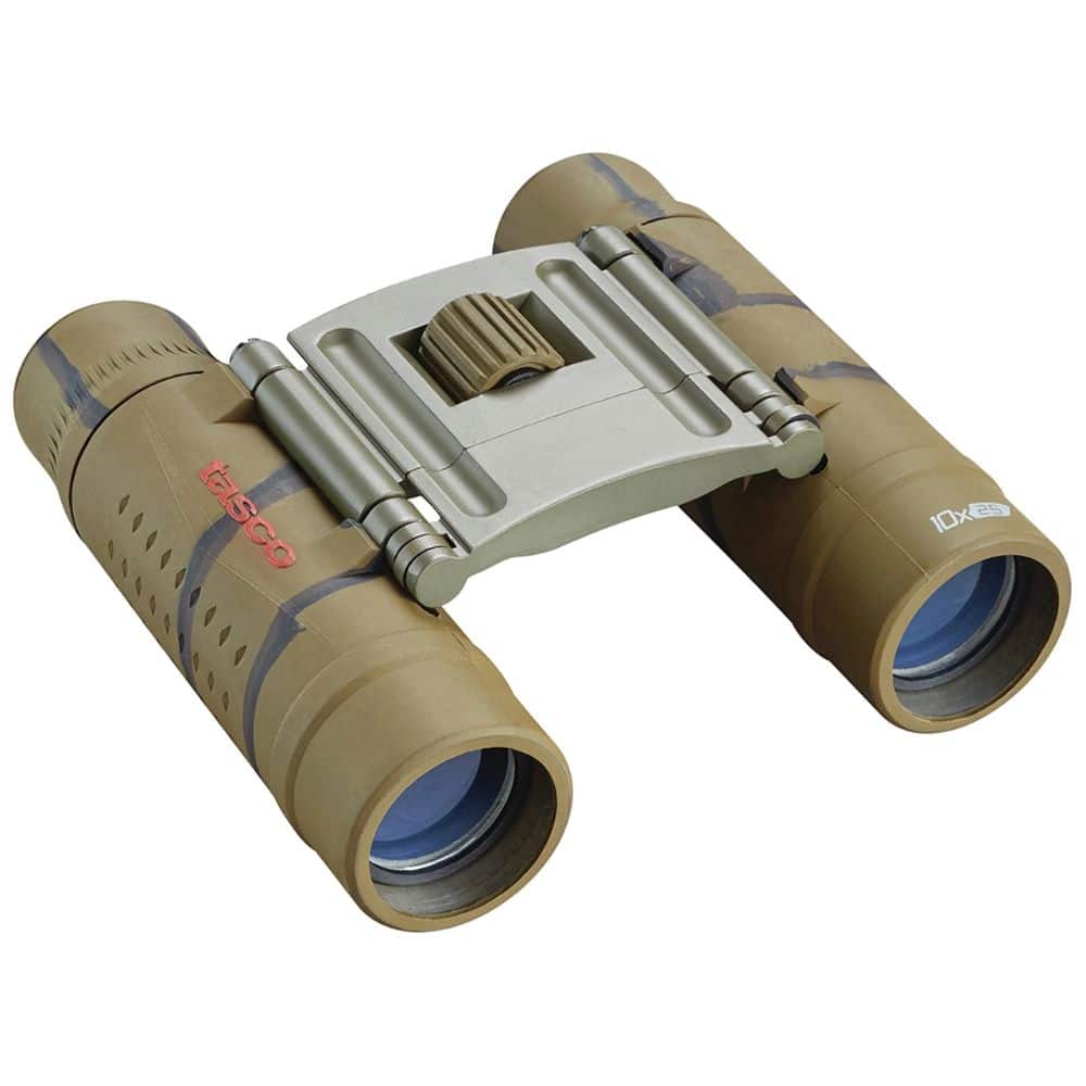Tasco Essential Compact Binocular 10x25mm - Brown Camo