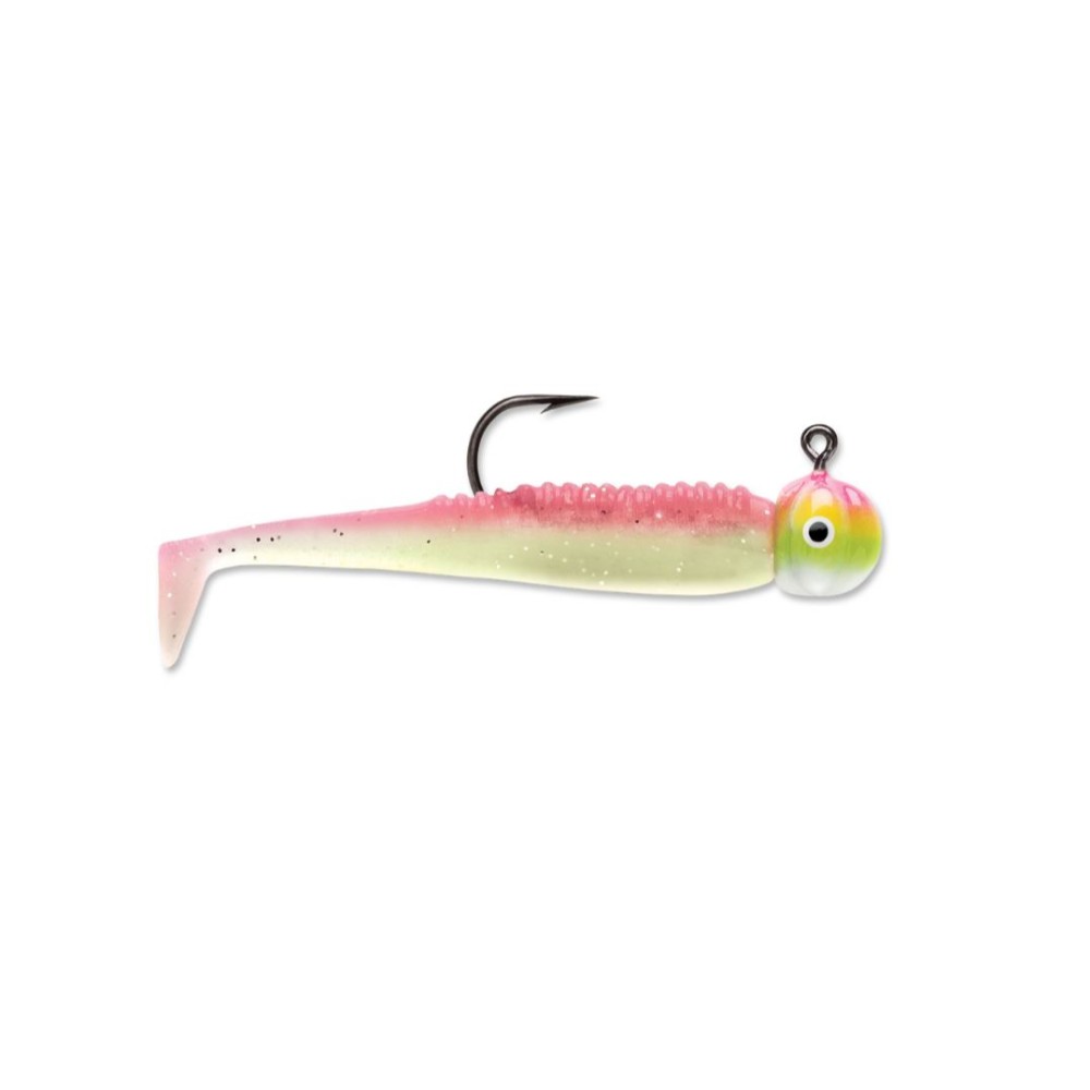 VMC Boot Tail Jig 1/32 Oz - Pink Chartreuse Glow