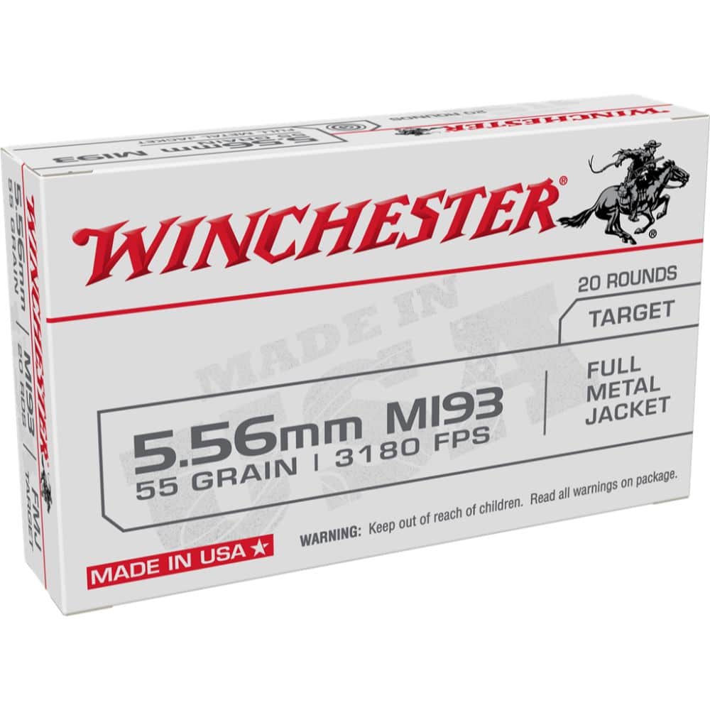 Winchester Ammo WM193K Full Metal Jacket - 5.56mm 55gr